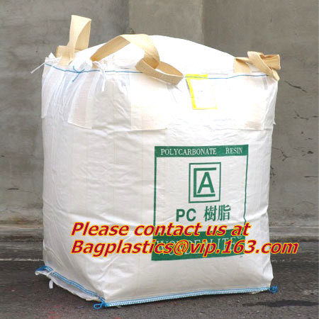  100% PP Woven FIBC Jumbo Bags for Sand, fibc bulk bag with four loop bags, big jumbo bag, Cheap china fibc big bags Manufactures
