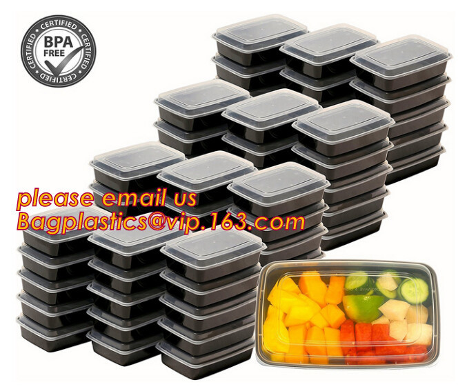  Food grade plastic disposable plastic take away bento box with 4 compartment,Containers Plastic Leakproof Food Container Manufactures