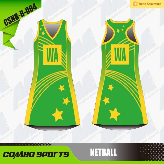  Custom Sublimation 175gsm Netball A Line Dress With Side Panels Manufactures