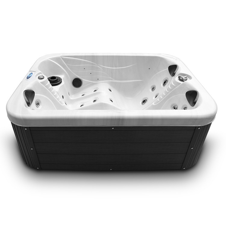  2 Lounges Freestanding Whirlpool Massage Hot Tub Spa Bathtub For Villa Manufactures