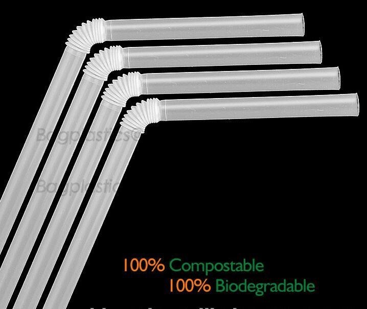  Disposable Paper Straws Pure white Drinking Straws party straw, PLA plastic drinking straw Manufactures