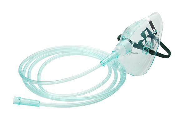  Medical PVC Medium Concentration Oxygen Mask Disposable Comfortable S M L XL Size Manufactures