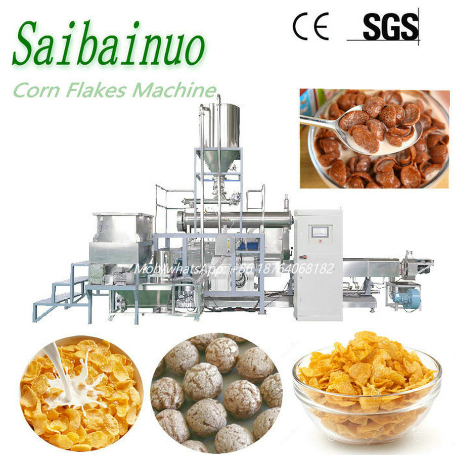  New Technology Stainless Steel Breakfast Cereals Machine Corn Flakes Plant Manufactures