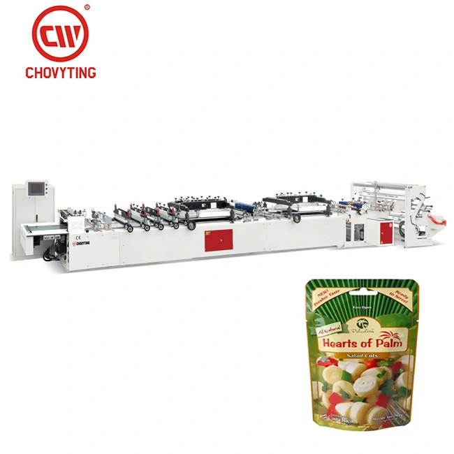  80pcs/min Laminating Pouch Making Machine , Stand Up Doypack Bag Making Machine Manufactures