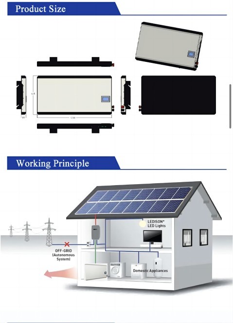 High Power Solar Battery Storage System Wall Mounted LFP CATL 51.2V 100AH With LED Indicator
