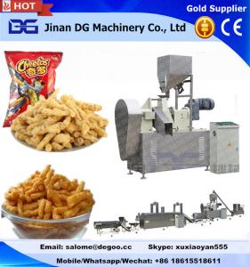 Automatic corn grits cheetos/kurkure/nik naks/corn curls extruder making machine manufacturer production plant Manufactures