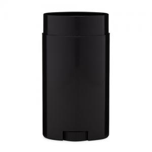  Black Twist Up Oval Shape Solid Deodorant Container 50g Manufactures