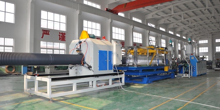  HDPE/PP Double Wall Corrugated Pipe Production Line , Corrugated Pipe Production Equipment Manufactures