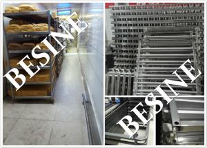  stainless steel 304 food Grade oven racks ,trays trolleys , steel food racks ,bakery   trolleys for bread production Manufactures