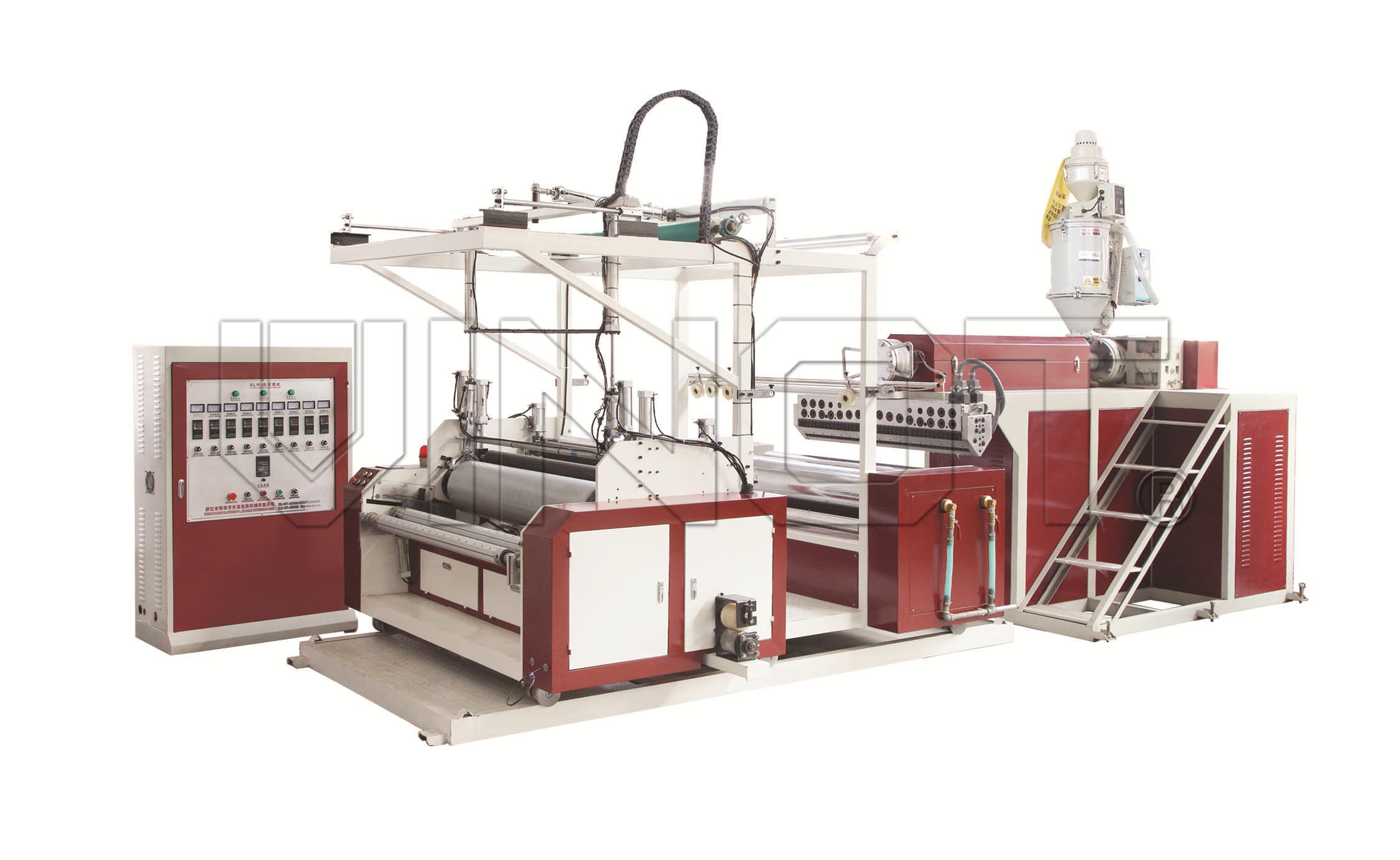  Automatic Cast Film Extrusion Machine High Speed 100-160KG/H Easy Operation Manufactures