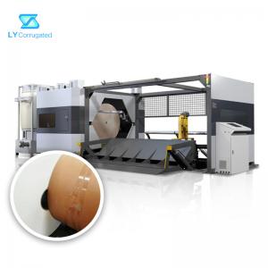  PLC Cardboard Box Cutting Machine , 60Hz Roll Paper Slitting Machine Manufactures