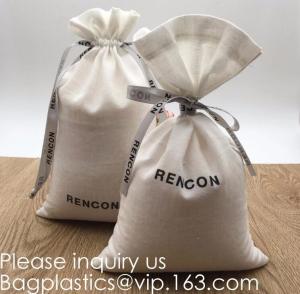  Double Canvas Drawstring Bag Cotton Pouch Gift Sachet Bags Muslin Bag Reusable Tea Bag,Organic Cotton Reusable Produce B Manufactures