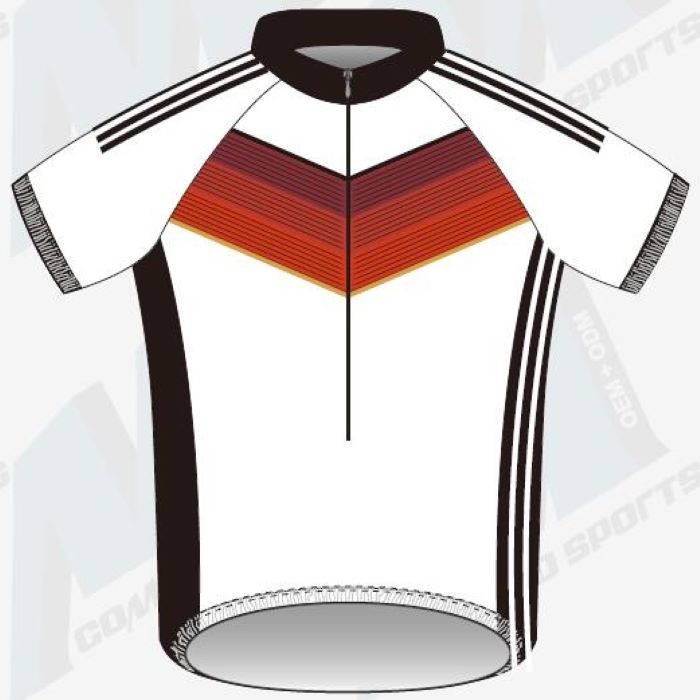  Unisex Cool Cycling Bike Jersey 100% Polyester Material 2cm Silicon Gripper Manufactures