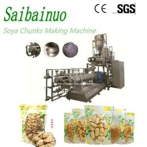  Textured Vegetable Meat Soya Protein Chunks Food Making Machine Manufactures