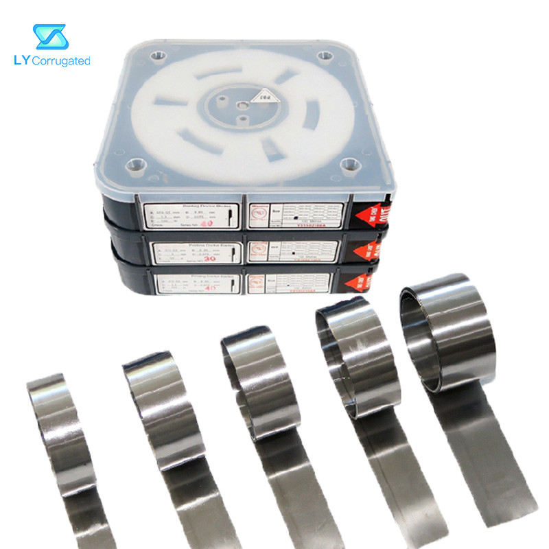 20mm 30mm 40mm 50mm 60mm Width Steel Doctor Blade For Gravure Flexo Printing Machine Manufactures