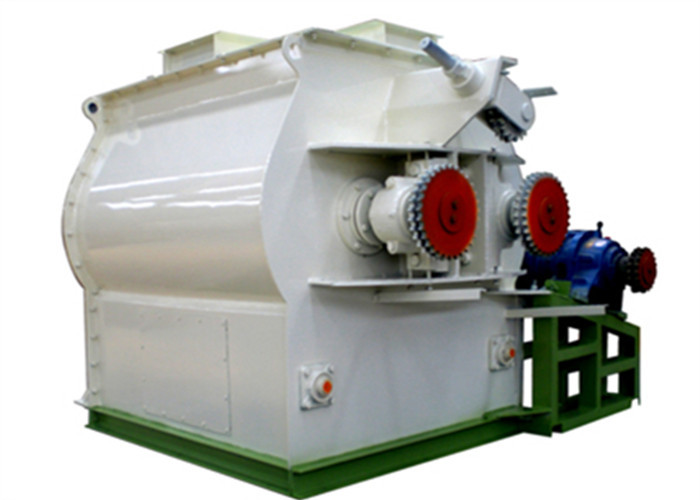  Double Shaft Paddle Poultry Feed Mixer Grinder Machine 1 Year Warranty Manufactures