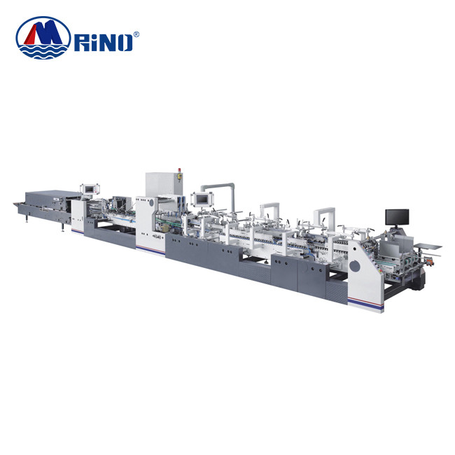  RINO Folder And Gluer Machine 10T For 4 6 Corner Paper Boxes Manufactures