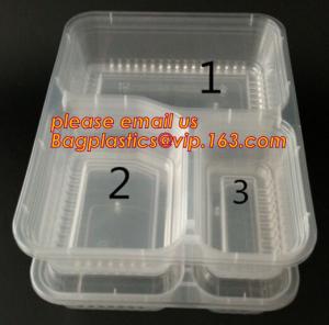  High-transparently Safe Square Disposable Food Custom Plastic Lunch Box,storage food container plastic lunch box with lo Manufactures