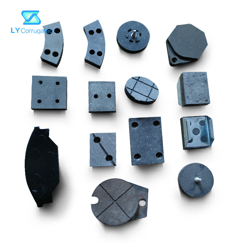  15mm Corrugated Machine Spare Parts , Trapezoid  Disc Brake Pads Manufactures