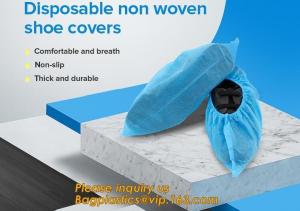  Disposable elastic pe/cpe non-woven shoes cover,Disposable waterproof CPE+PP non-woven shoe cover,Disposable nonwoven sh Manufactures