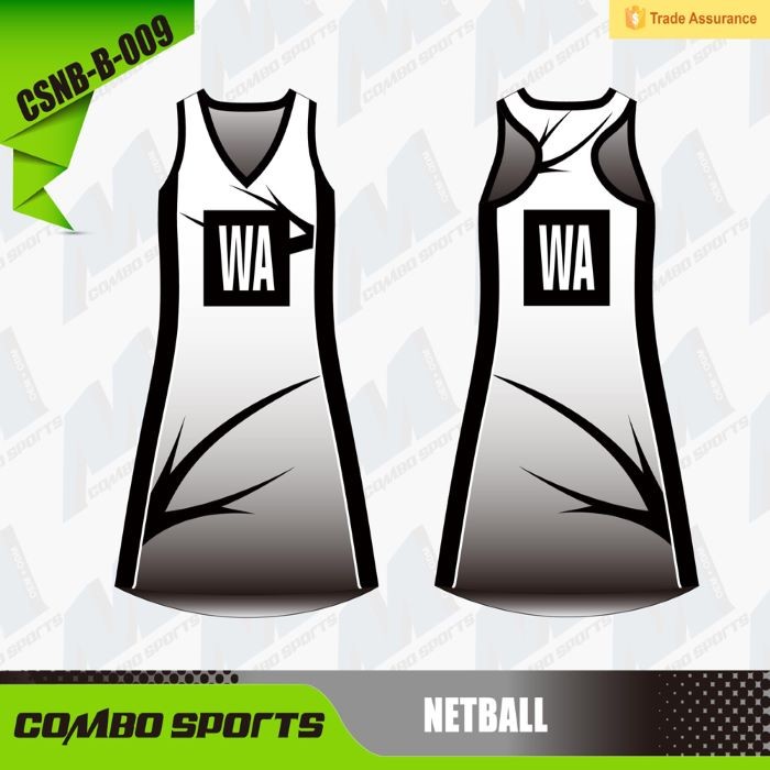  OEM ODM Netball Training Clothes , 175gsm 2XL Custom Netball Dresses Manufactures
