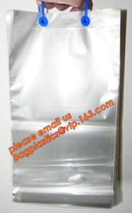  Reclosable Wicketted Packing Bag Food Side Sealed With Metal Wire Blocked Manufactures