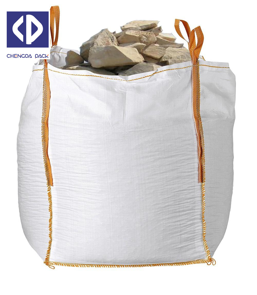  Anti Static Big Delivery Bags 500 Kg Big Bag Sack With Reinforcement White Color Manufactures