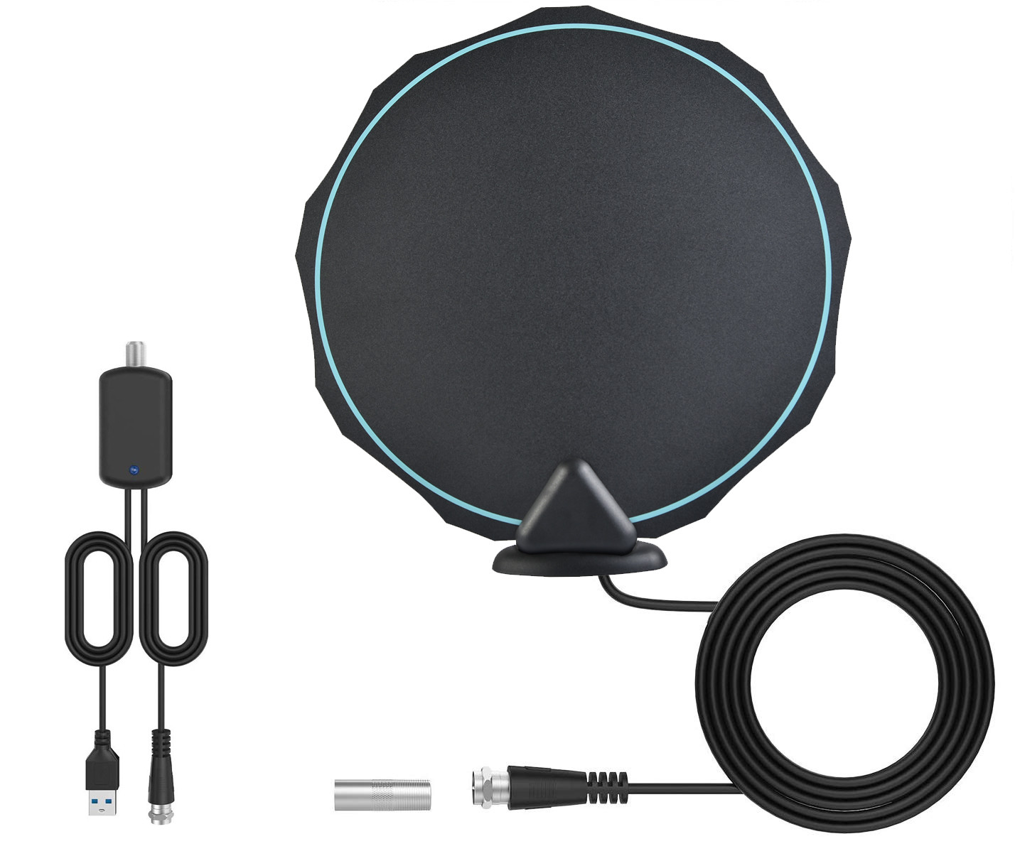 Buy cheap Amplified HD 28dBi 230 Miles Indoor TV Antenna 5m Cable from wholesalers