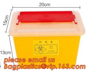  1L 2L 4L 6L plastic round medical disposable sharps bins, plastic disposables sharpes container /sharpes bin for medical Manufactures