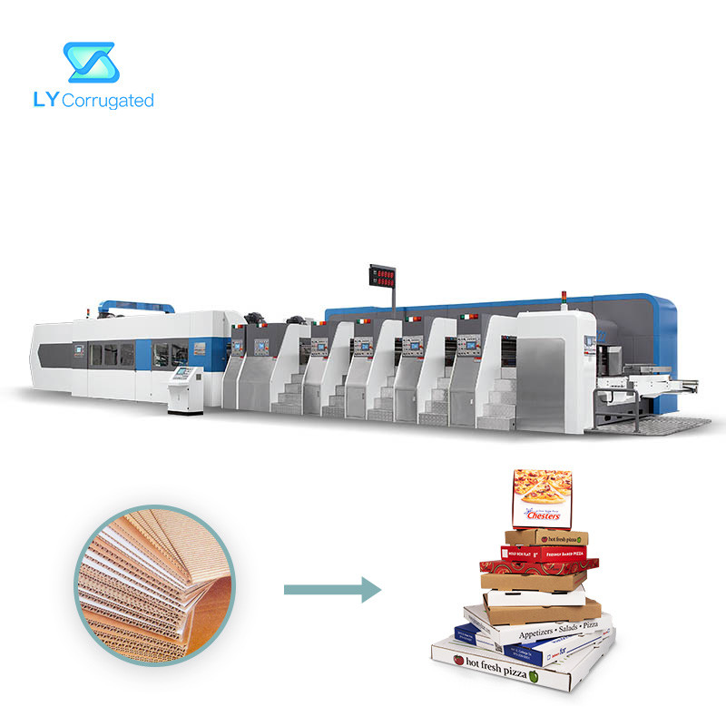  PLC Control Flexo Printer Slotter Machine , Rotary Carton Box Packing Machine Manufactures