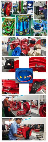 Automatic Retractable Hose Reel Stainless Steel Spring Loaded For clean water