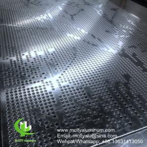  Industrial Aluminum Facade Panels Perforated Pattern  , Prefinished Facade Panel System Manufactures