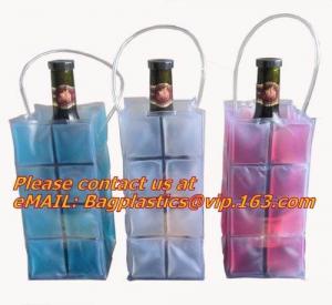  Promotional PVC cooler bag for wine, Custom Refillable Travel Plastic Pvc Bottle Ice Tote Red Wine Cooler Bag As Gift Wh Manufactures
