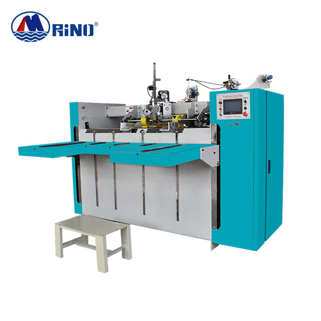  Double Servo Carton Box Stitching Machine One Piece Touch Screen Control Manufactures