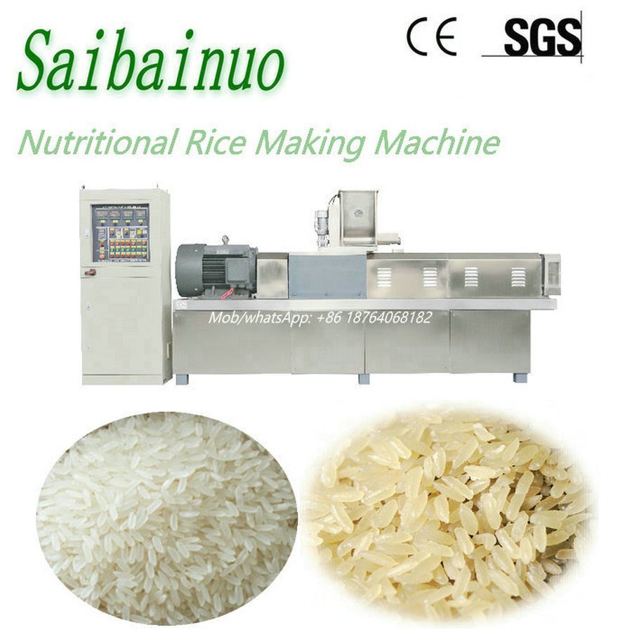  Jinan Saibainuo Automatic Nutritional Instant Artificial Rice Making Machine Manufactures