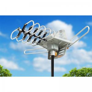  economic cheap price promotion 150 Miles amplified VHF UHF FM Outdoor TV antenna with 360 turning degree Manufactures