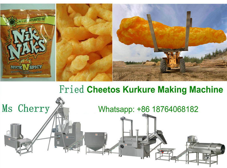  niknaks kurkure processing line cheetos corn snack food making machine Manufactures