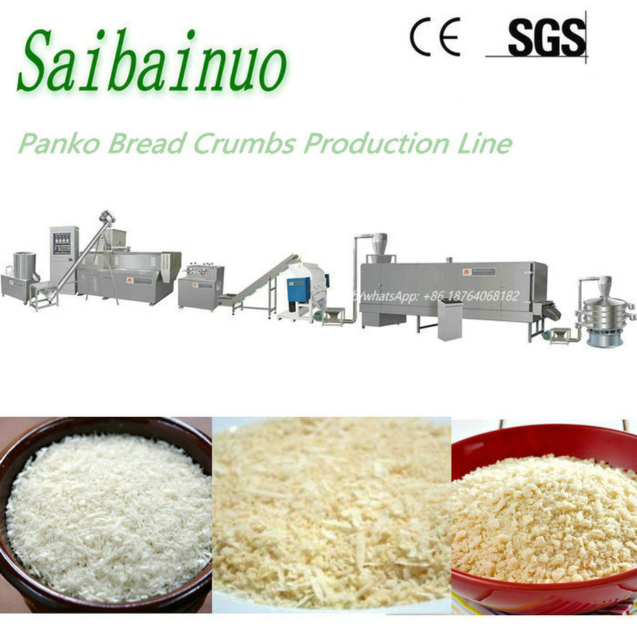  Automatic High Efficient Bread Crumbs Panko Making Machine with Packing Manufactures