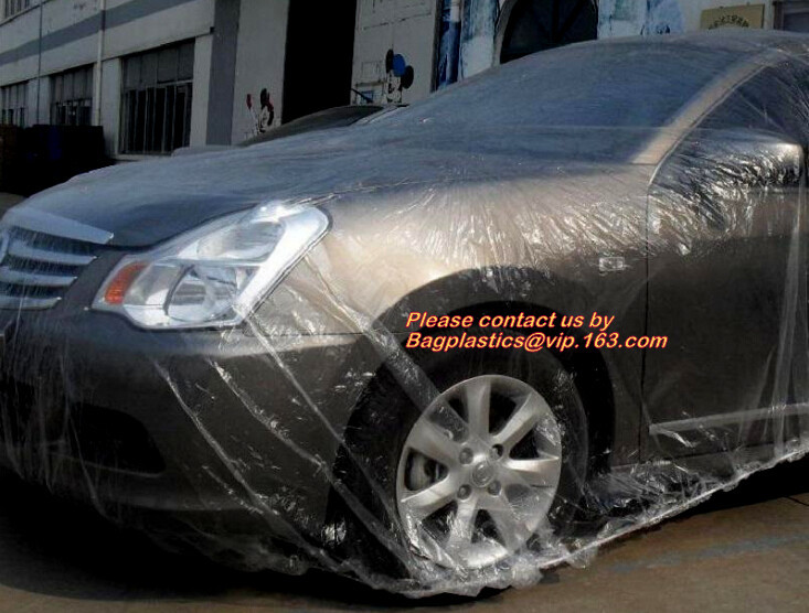  PE car cover, plastic car cover, HDPE plastic overspray protective car cover, Decorative Film Manufactures
