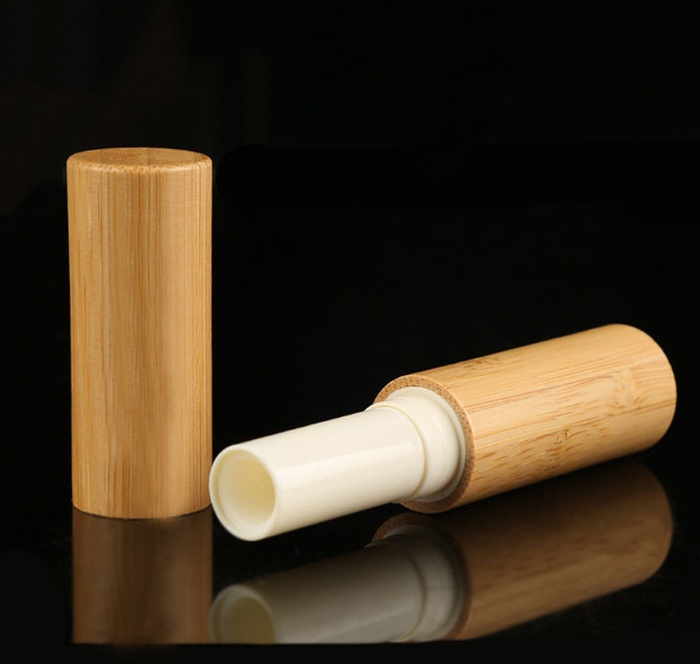 5ml Petg Bamboo Lip Balm Containers Screen Printing Manufactures