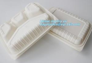  Plastic corn starch biodegradable meat tray, Cornstarch disposable biodegradable plate Manufactures