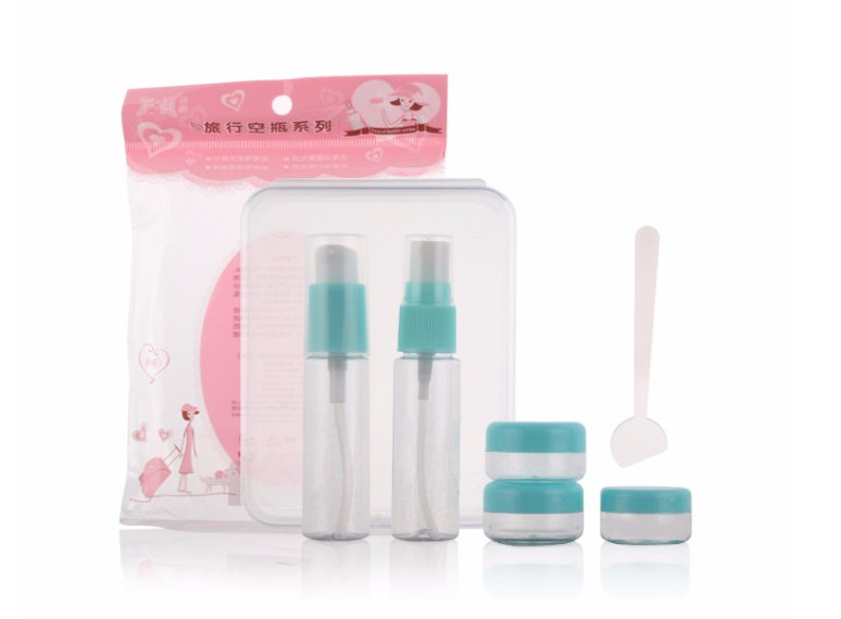 Non Spill 6PCS Travel Bottle Set Plastic Cosmetic 120ml With Pump Sprayer Manufactures