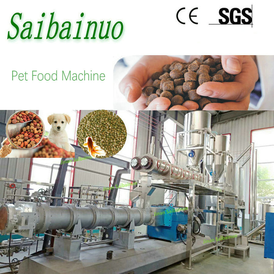  Industrial Animal Pet Cat Dog Food Fish Feed Making Machinery/ Pet Biscuit Processing Line Manufactures