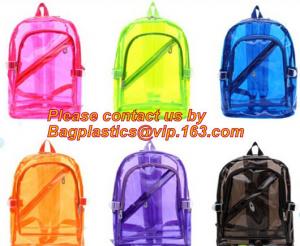  Backpack Bag Casual Backpack For Women, outdoor clear pvc plastic backpack, school travel backpack with padded shoulder Manufactures