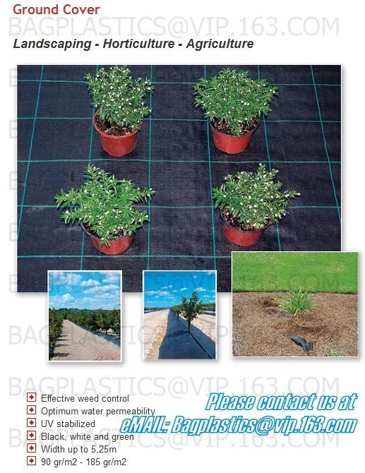  PP ground cover,weed barrier Fabrics, weed mat in strawberry garden, Agricultural weed control pp woven grass mat, 70gsm Manufactures