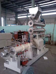 China 3-5t/h fully automatic fish farm floating fish feed pellet extruder machine in Nigeria on sale