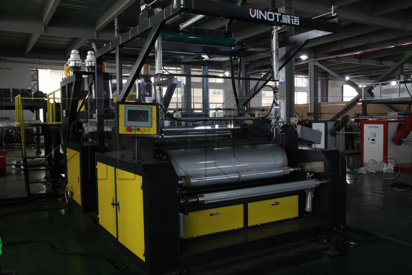  Vinot Brand Top Quality Operable Double layer High Speed Stretch Film Making Machine LDPE Material Model No. SLW-1000 Manufactures