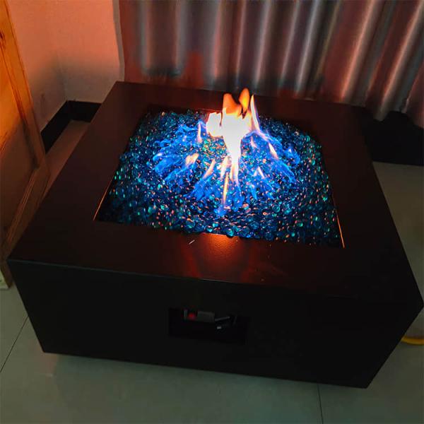 SUS304 Garden Gas Fire Pits 80CM High Top Patio Table With Propane Fire Pit