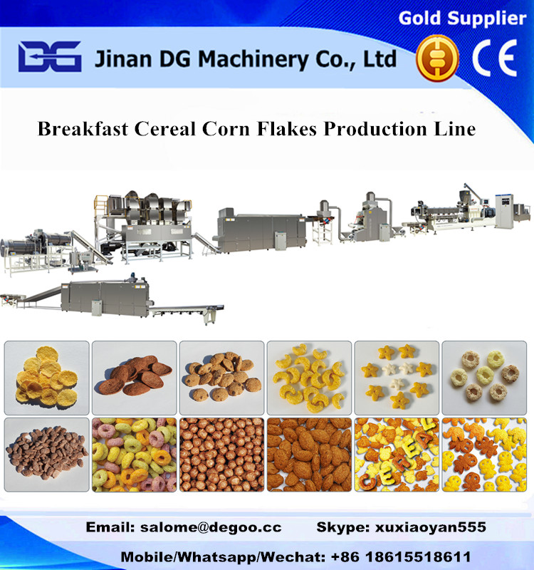  Automatic instant cereal baby food fruit froot loops rings snack food extrusion machinery production plant Manufactures