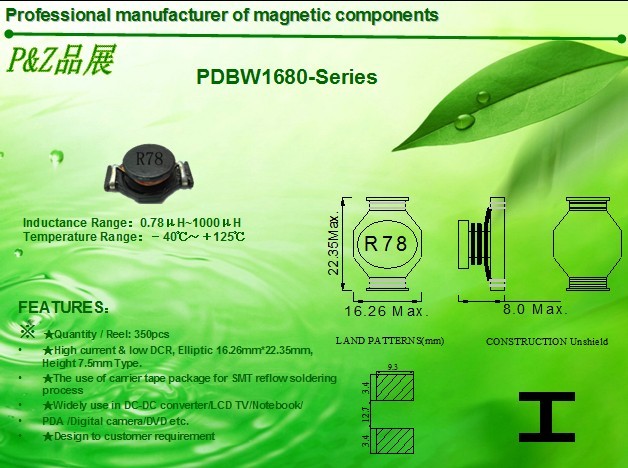  PDBW1608 Series SMD Power Inductors Manufactures